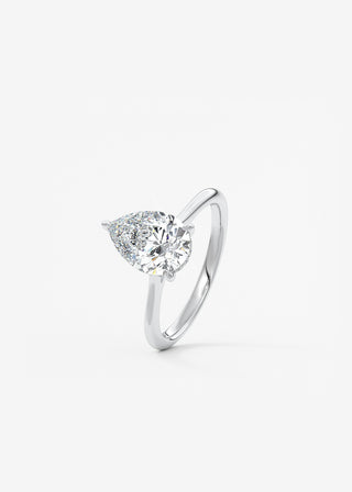 Oval Solitaire With Raised Basket Gallery Lab Grown Diamond Engagement Ring