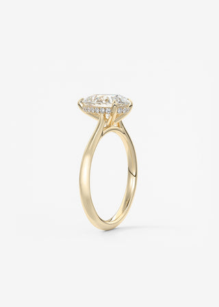 Oval Solitaire With Raised Basket Gallery Lab Grown Diamond Engagement Ring