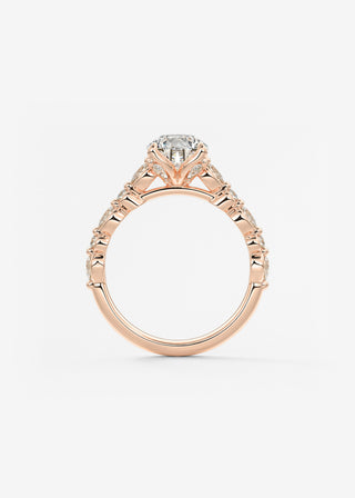 Oval Solitaire With Raised Basket Gallery Lab Grown Diamond Engagement Ring