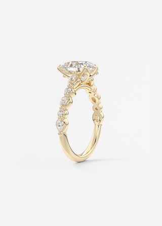 Oval Solitaire With Raised Basket Gallery Lab Grown Diamond Engagement Ring