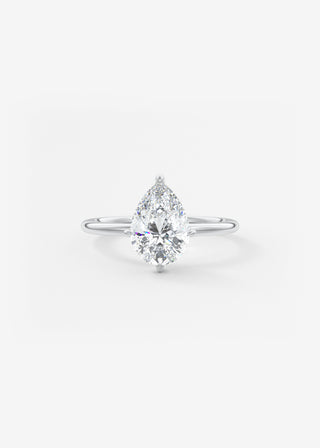 Oval Solitaire With Raised Basket Gallery Lab Grown Diamond Engagement Ring