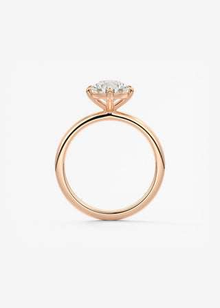 Oval Solitaire With Raised Basket Gallery Lab Grown Diamond Engagement Ring