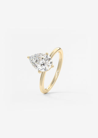 Oval Solitaire With Raised Basket Gallery Lab Grown Diamond Engagement Ring