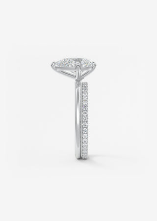 Oval Solitaire With Raised Basket Gallery Lab Grown Diamond Engagement Ring