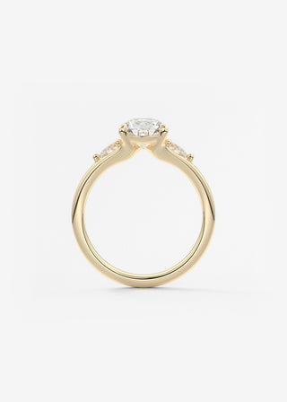 Oval Solitaire With Raised Basket Gallery Lab Grown Diamond Engagement Ring