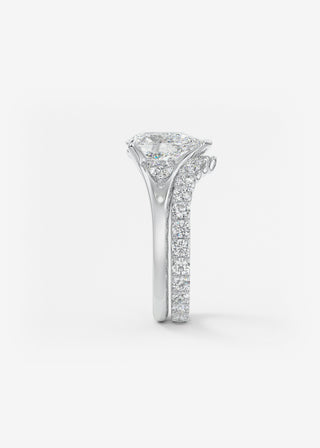 Oval Solitaire With Raised Basket Gallery Lab Grown Diamond Engagement Ring