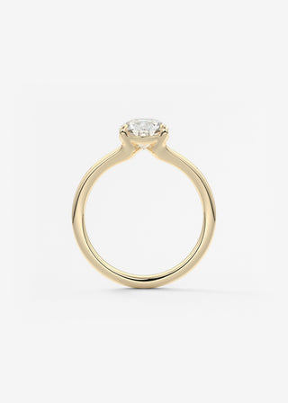 Oval Solitaire With Raised Basket Gallery Lab Grown Diamond Engagement Ring