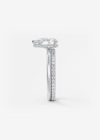 Oval Solitaire With Raised Basket Gallery Lab Grown Diamond Engagement Ring