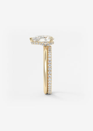 Oval Solitaire With Raised Basket Gallery Lab Grown Diamond Engagement Ring