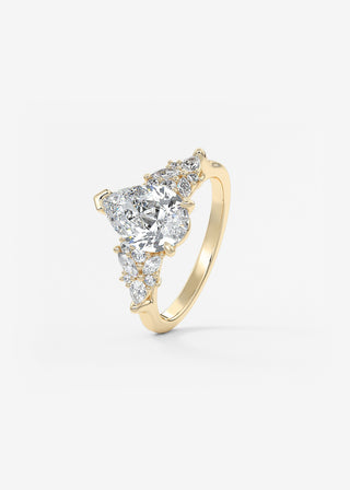 Oval Solitaire With Raised Basket Gallery Lab Grown Diamond Engagement Ring