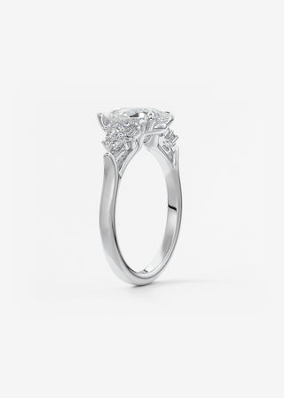Oval Solitaire With Raised Basket Gallery Lab Grown Diamond Engagement Ring