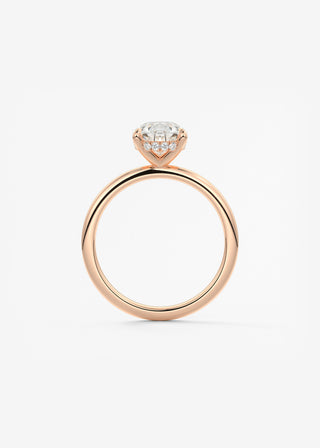 Oval Solitaire With Raised Basket Gallery Lab Grown Diamond Engagement Ring