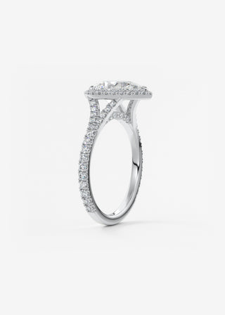 Oval Solitaire With Raised Basket Gallery Lab Grown Diamond Engagement Ring