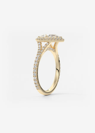 Oval Solitaire With Raised Basket Gallery Lab Grown Diamond Engagement Ring
