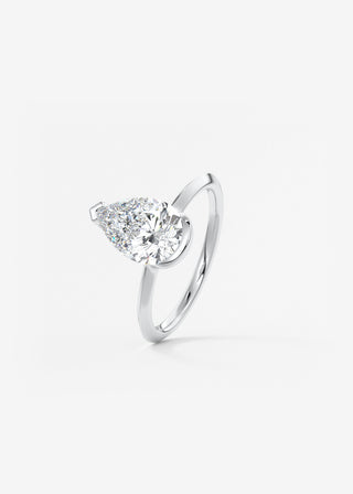 Oval Solitaire With Raised Basket Gallery Lab Grown Diamond Engagement Ring