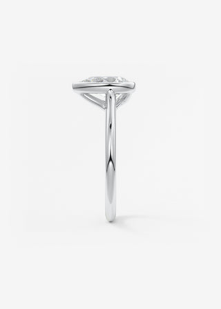 Oval Solitaire With Raised Basket Gallery Lab Grown Diamond Engagement Ring