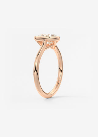 Oval Solitaire With Raised Basket Gallery Lab Grown Diamond Engagement Ring