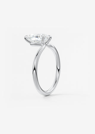 Oval Solitaire With Raised Basket Gallery Lab Grown Diamond Engagement Ring