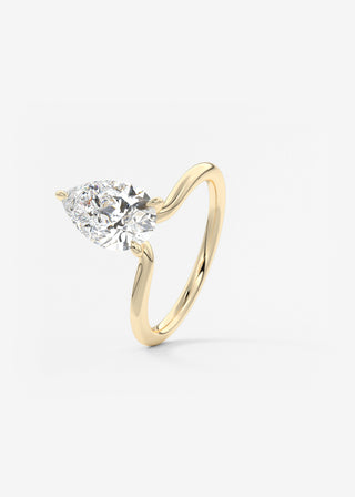 Oval Solitaire With Raised Basket Gallery Lab Grown Diamond Engagement Ring