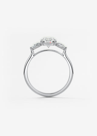 Oval Solitaire With Raised Basket Gallery Lab Grown Diamond Engagement Ring