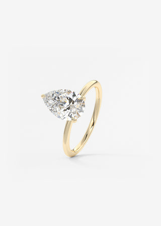 Oval Solitaire With Raised Basket Gallery Lab Grown Diamond Engagement Ring