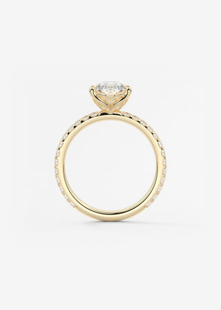 Oval Solitaire With Raised Basket Gallery Lab Grown Diamond Engagement Ring