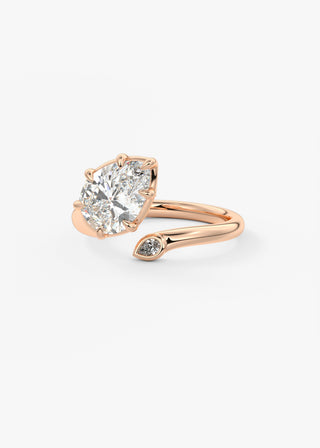 Oval Solitaire With Raised Basket Gallery Lab Grown Diamond Engagement Ring