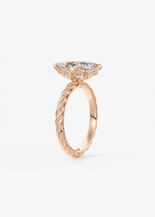 Oval Solitaire With Raised Basket Gallery Lab Grown Diamond Engagement Ring