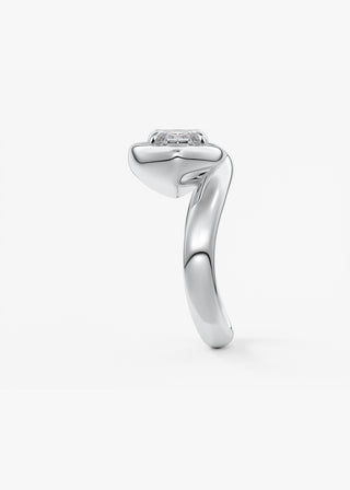 Oval Solitaire With Raised Basket Gallery Lab Grown Diamond Engagement Ring