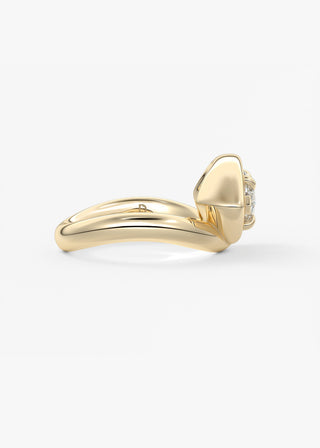 Oval Solitaire With Raised Basket Gallery Lab Grown Diamond Engagement Ring