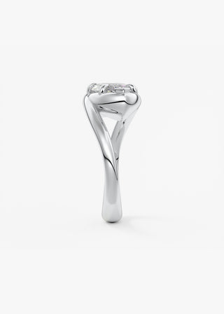 Oval Solitaire With Raised Basket Gallery Lab Grown Diamond Engagement Ring