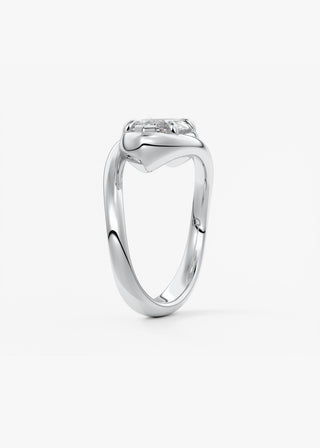 Oval Solitaire With Raised Basket Gallery Lab Grown Diamond Engagement Ring