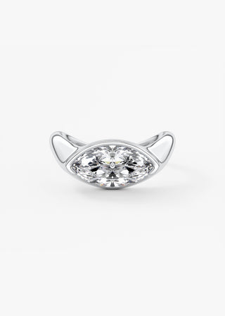 Oval Solitaire With Raised Basket Gallery Lab Grown Diamond Engagement Ring