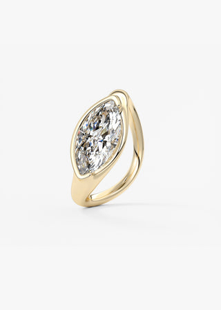 Oval Solitaire With Raised Basket Gallery Lab Grown Diamond Engagement Ring
