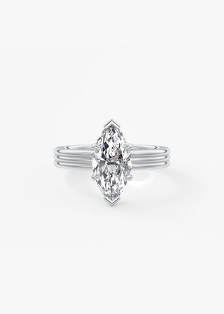 Oval Solitaire With Raised Basket Gallery Lab Grown Diamond Engagement Ring