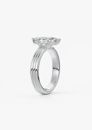 Oval Solitaire With Raised Basket Gallery Lab Grown Diamond Engagement Ring
