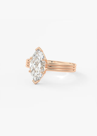Oval Solitaire With Raised Basket Gallery Lab Grown Diamond Engagement Ring