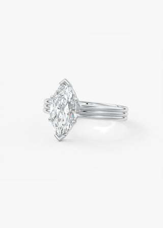 Oval Solitaire With Raised Basket Gallery Lab Grown Diamond Engagement Ring