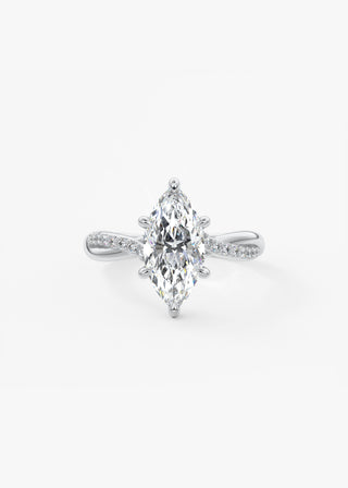 Oval Solitaire With Raised Basket Gallery Lab Grown Diamond Engagement Ring