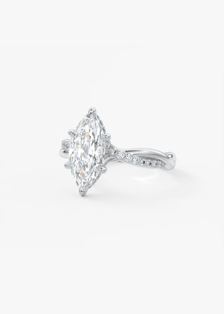 Oval Solitaire With Raised Basket Gallery Lab Grown Diamond Engagement Ring