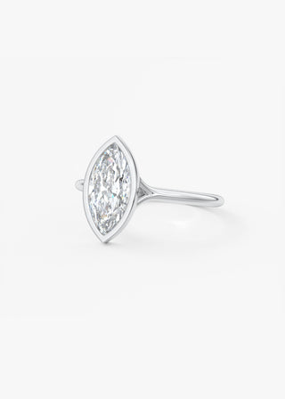 Oval Solitaire With Raised Basket Gallery Lab Grown Diamond Engagement Ring