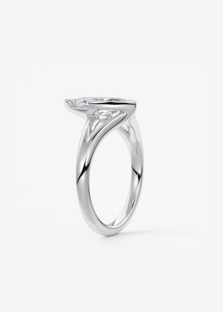 Oval Solitaire With Raised Basket Gallery Lab Grown Diamond Engagement Ring
