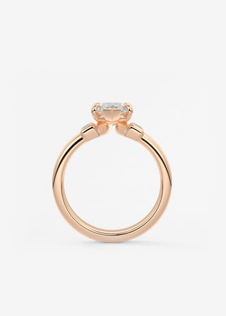 Oval Solitaire With Raised Basket Gallery Lab Grown Diamond Engagement Ring