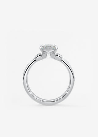 Oval Solitaire With Raised Basket Gallery Lab Grown Diamond Engagement Ring