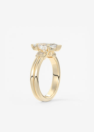 Oval Solitaire With Raised Basket Gallery Lab Grown Diamond Engagement Ring