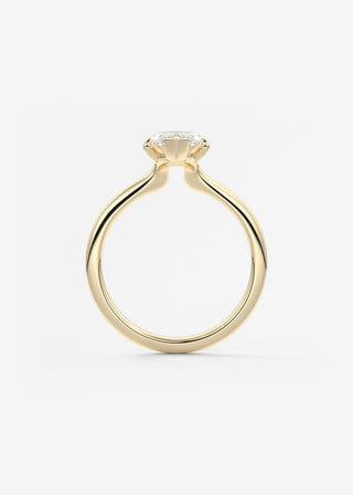 Oval Solitaire With Raised Basket Gallery Lab Grown Diamond Engagement Ring