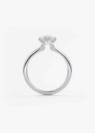 Oval Solitaire With Raised Basket Gallery Lab Grown Diamond Engagement Ring