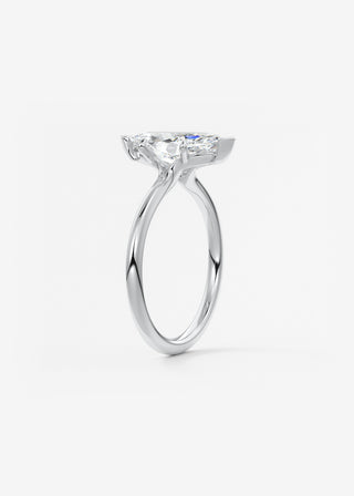 Oval Solitaire With Raised Basket Gallery Lab Grown Diamond Engagement Ring
