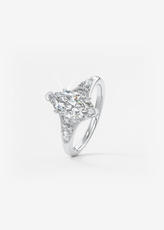 Oval Solitaire With Raised Basket Gallery Lab Grown Diamond Engagement Ring