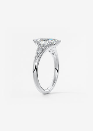 Oval Solitaire With Raised Basket Gallery Lab Grown Diamond Engagement Ring